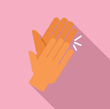 Başarının ve başarının neşeli ve keyifli bir jestinde el çırpma ve takdir gösterme. Mutlu ve heyecanlı vücut diliyle. Olumlu ve tatmin edici.