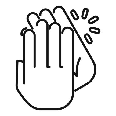 Sevinç ve heyecanı ifade eden bir insan elini çırpıyor.