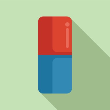 Sönük yeşil arkaplanda düz tasarım biçiminde bilgi için basit, renkli simge