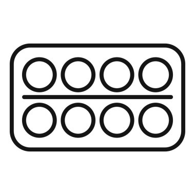 Dijital tasarım için suluboya paletinin basitleştirilmiş siyah beyaz çizgi sanatı