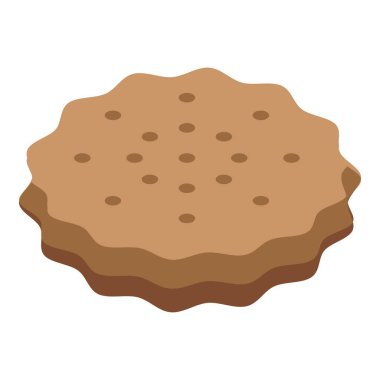 Küçük delikli yuvarlak buğday krakeri lezzetli görünüyor.