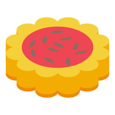 Pembe kremayla kaplı leziz yuvarlak kurabiye ve çikolata parçacıkları lezzetli görünüyor.