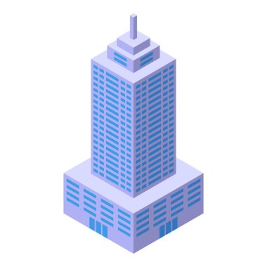 Şık bir tasarımı olan modern ofis binası, bir şehrin hareketli kalbini temsil ediyor.