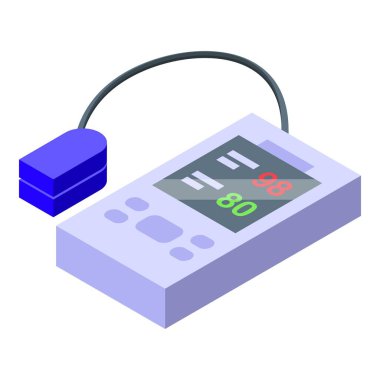 Taşınabilir nabız oksimetresi normal kan oksijen doygunluğu ve nabız oranı gösteriyor.