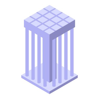 Sütunları olan antik bina inşaat işçileri tarafından restore ediliyor