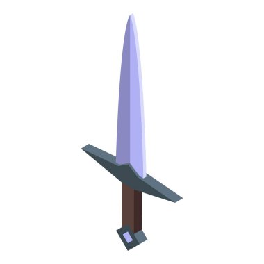 Sivri metal kılıç koruma pozisyonunu koruyor.