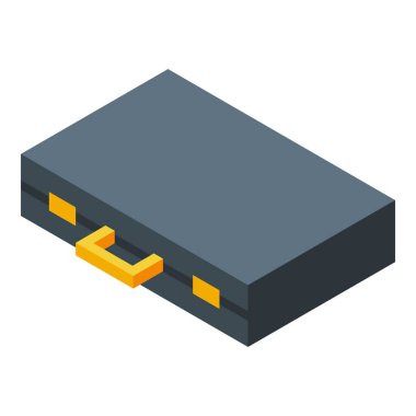 İş belgeleri taşımak için Isometric kapalı çanta