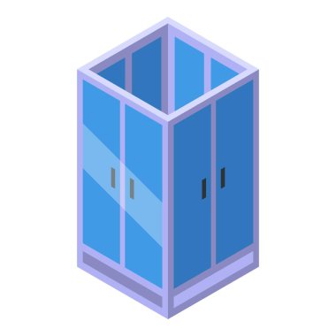 Cam kapılı modern duş kabini, banyo iç konsepti