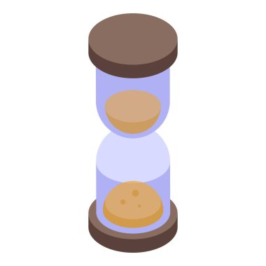 Ortadaki ampulden yavaşça düşen kum saati, zamanın akışını ölçüyor.