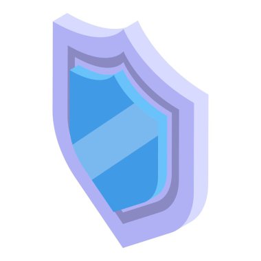 Güvenlik ve güvenlik sağlayan mavi kalkan, sigorta, antivirüs veya veri koruması kavramı