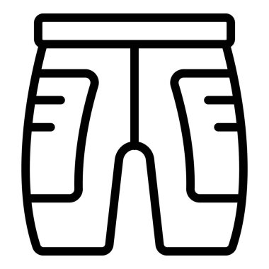 Diz vatkalı siyah beyaz taktik pantolon ikonu. Ordu ve askeriyeyle ilgili kavramları göstermek için mükemmel.