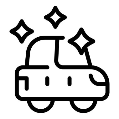 Araba yıkama logosu, araba temizleme servisini sembolize ediyor.