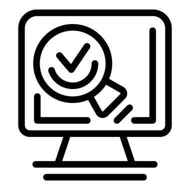 Büyüteç bir bilgisayar ekranında geziniyor, veri analizi sonuçlarını inceliyor ve doğruluklarını teyit ediyor.