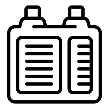 Elektrikli araba aküsünün bu simgesi sürdürülebilir ulaşım ve yenilenebilir enerji çözümlerini temsil eder