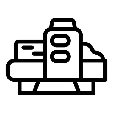 Bir baskı makinesinin satır simgesi, fabrikada ya da endüstriyel ortamda bulunur