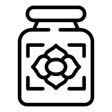 Kavanoz, bütünsel iyileşme için doğal malzemelerle yapılmış ayurvedik ilaçlar içeriyor.