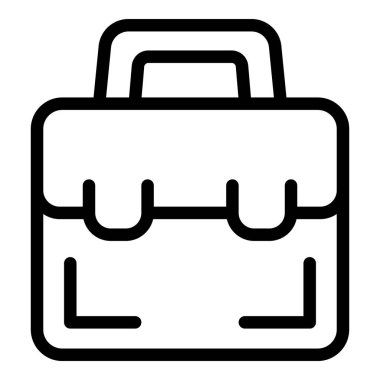 Basit bir evrak çantasının simgesi, iş ve finans kavramlarını temsil etmek için mükemmel.