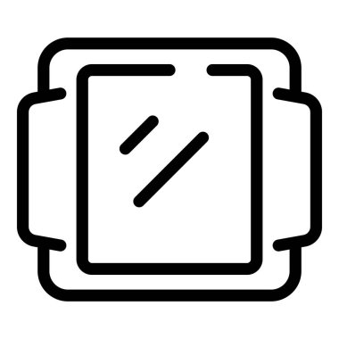 Akıllı saat kontrol saati için ekranda dijital ekran ile zamanı gösterir