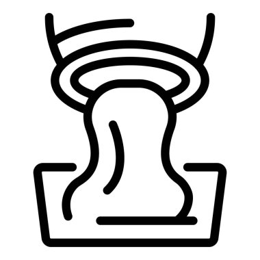 Tıbbi cihaz bilimsel araştırma için sıvıyı bir konteynıra boşaltıyor.