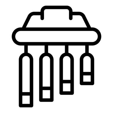 Demiryolu hattı simgesinde hareket eden tek raylı tren.