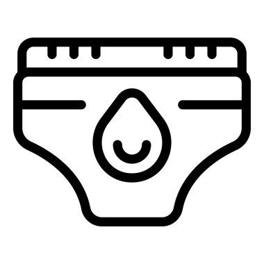 Bebek bezi ikonu çocuk bakımı ve ebeveynlik sorumluluklarını temsil ediyor