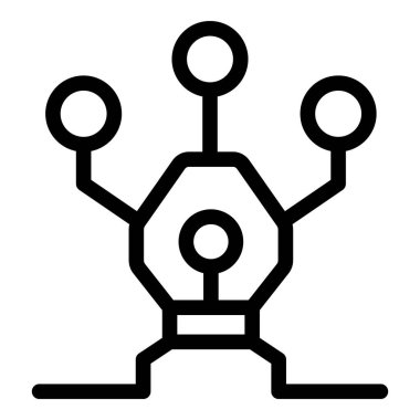 Veri bilimi simgesi üç farklı kaynaktan veri toplamayı gösterir