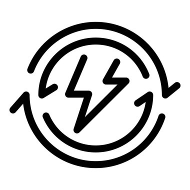 Sürdürülebilir uygulamalar için geri dönüşüm ve kaynak verimliliği kavramını temsil eden dairesel ekonomi simgesi