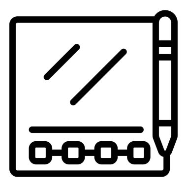 Bu simge, bir tablet üzerinde dijital notlar almayı, listeler yapmayı veya bir stil kalemini hassasiyet için kullanmayı temsil eder.