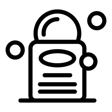 Gözlem ve gezinme için yuvarlak pencereli uzay kapsülü yörüngede yüzüyor