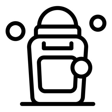 Deodorant çubuğunun basit çizimi, hijyen ve tazelik iletimi