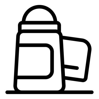 Çubuk deodorantın kapağı açık basit çizimi temizlik ve tazelik hissi uyandırıyor.