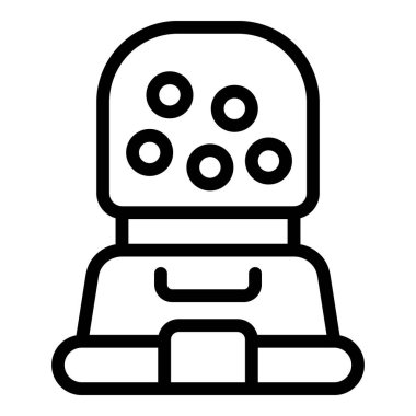 Robot, bilgiyi analiz eden bir çok gözüyle ileriye bakıyor.