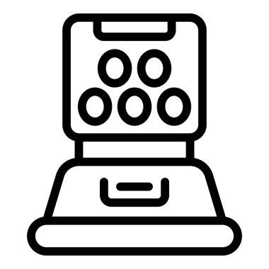 Profesyonel makyaj çantası açık, temel ya da göz farı için beş fırça gösteriyor