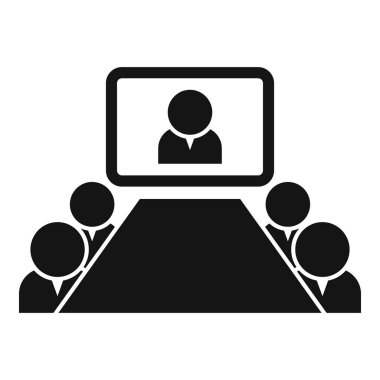 İş dünyası ekibi bir iş adamıyla görüntülü görüşme yapıyor.