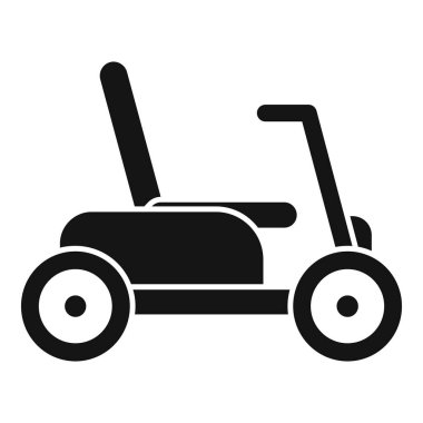 Modern elektrikli sandalyenin siyah silueti, özgürlüğü ve ulaşılabilirliği simgeliyor.