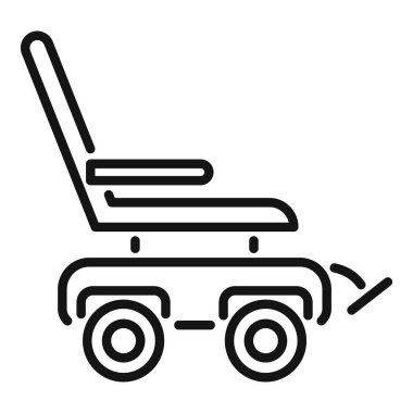 Fiziksel engelli bireyler için hareketliliği, bağımsızlığı ve erişilebilirliği sembolize eden elektrikli tekerlekli sandalyeye yer veren bir resim