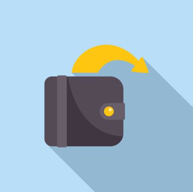 Cüzdanında bir okla nakit para alıyor. Para iade ediliyormuş.