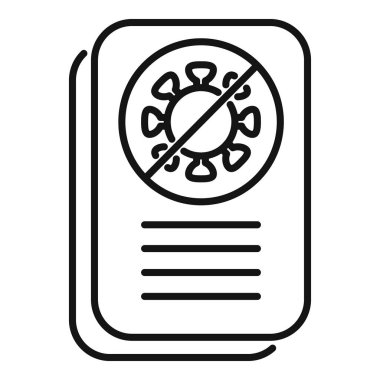 Dokunulmazlık pasaportu, salgın sırasında dolaşım için koronavirüsü durdurma işareti gösteriyor.