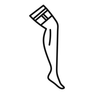 Çoraptaki kadın bacağı varisli damar simgesini gösteriyor