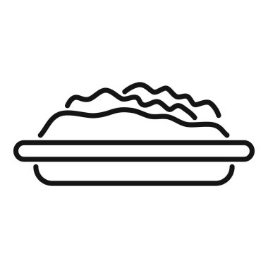 Gübre dolu, kullanıma hazır bir kabı temsil eden basit bir bahçe simgesi