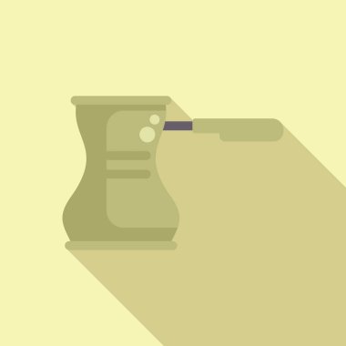 Kahvenin kaynamasını gösteren köpüklü bir kahve demliği tasviri.