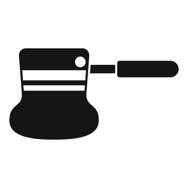 Kahve demliğinin sade simgesi, uzun saplı, kahve demlemek için mükemmel.