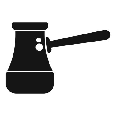 Kahve yapımında eşsiz tasarımını ve kültürel önemini vurgulayan siyah bir siluet.