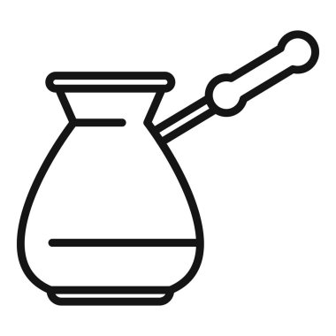 Geleneksel Türk kahve demliğinin, taze kahve demleyen basit bir sanat simgesi.