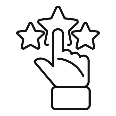 El, müşteri memnuniyetini gösteren üç yıldızdan beşini seçiyor.