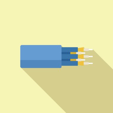 Optik fiber kablo, cam kablolardan dijital veri aktarıyor.