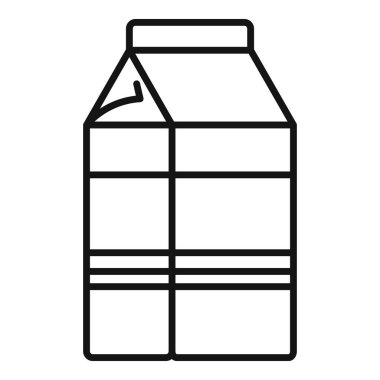 Basit bir süt kutusu çizimi, sağlıklı seçimler ve kahvaltı öneriyor.