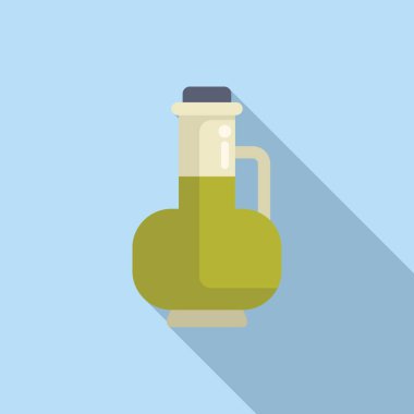 Taze zeytin yağı dolu bir sürahi, sağlıklı yemek ve salata sosu için mükemmel.