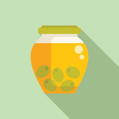 Yeşil zeytinleri yağlı cam kavanoz, Akdeniz tarifleri için idealdir.