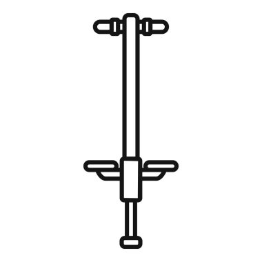 Zıplama çubuğu tasvir eden basit bir ikon, çocukluk ve açık hava oyunlarının anılarını canlandırıyor.